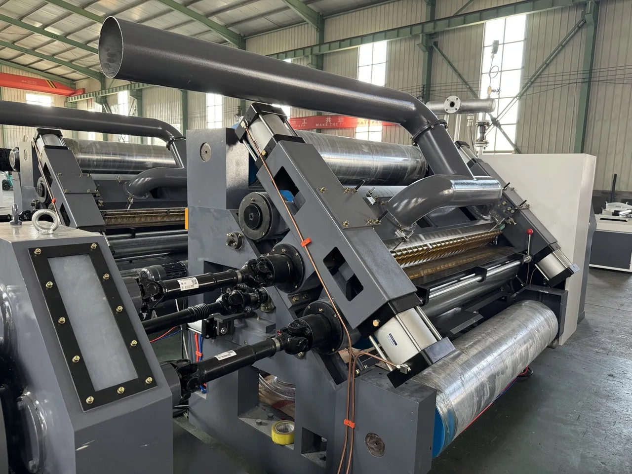 1200-1800mm Corrugated Machine Single Facer For Corrugated Cardboard Production Line