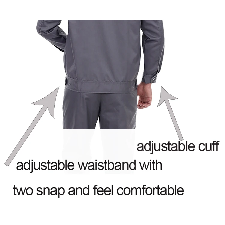 Custom Mens Engineer Clothing Work wear Jacket Fashion Long Sleeve Work  Uniform set