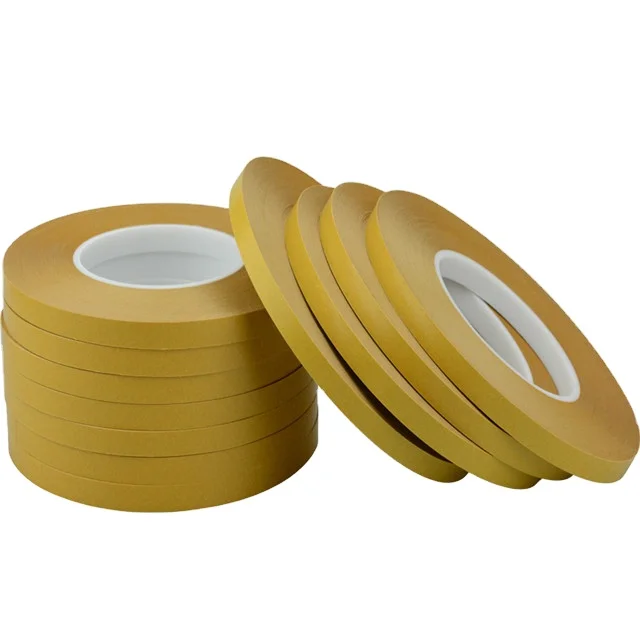 Double Sided Tape With Yellow Release Paper Solvent Adhesive Double Sided PET Tape