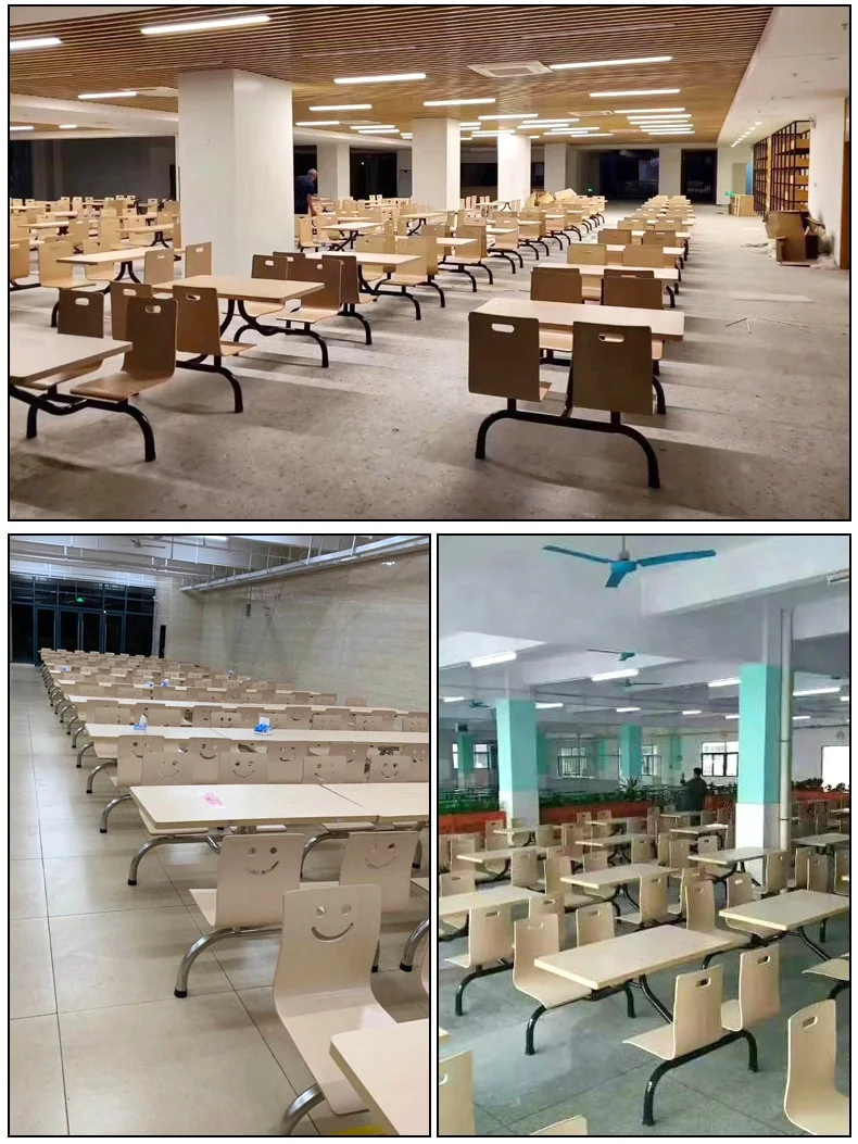 Fast Food Restaurant Furniture  Cafeteria Table and Chair