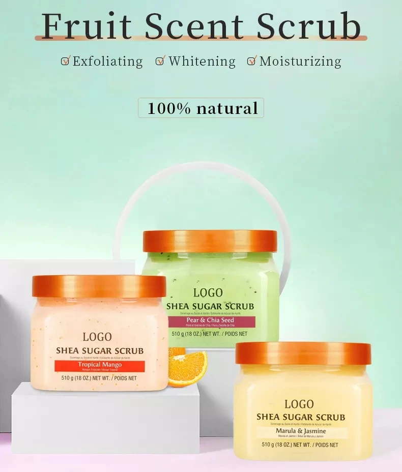 Оптовая продажа фирменная упаковка на заказ оптовая Органический сахар для лица кофе отбеливающие скрабы тела