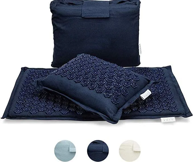 
Natural Linen Coconut Shakti Massage Acupressure Mat And Pillow Set 