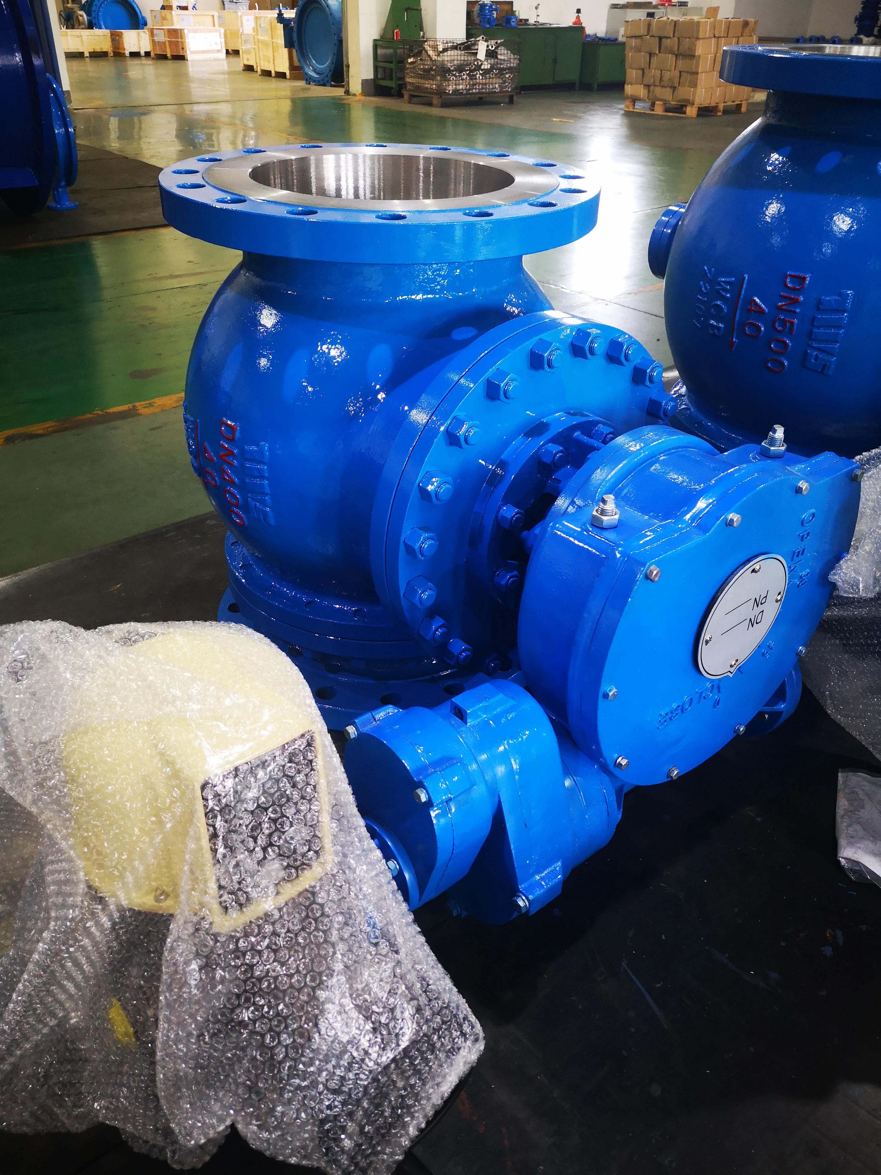 Eccentric Ball Valve body in ductile iron WCB with Pressure PN10 16