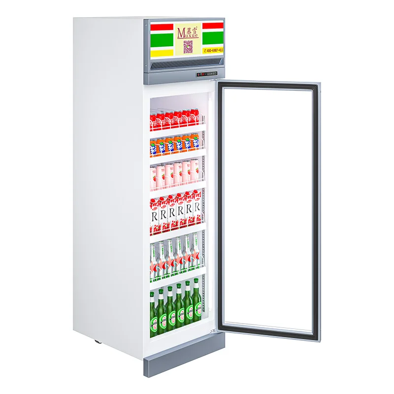Vertical Cooler For Drinks Direct Cooling Beverage Display Refrigerator Retail Beverage Cooler