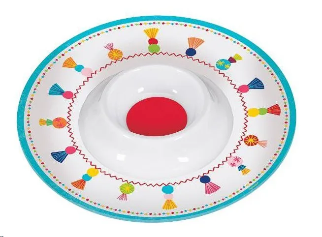 BSCI-Certified bpa free Large Factory-Produced 3-Compartment  Nut Plate Dishes & Plates Genre