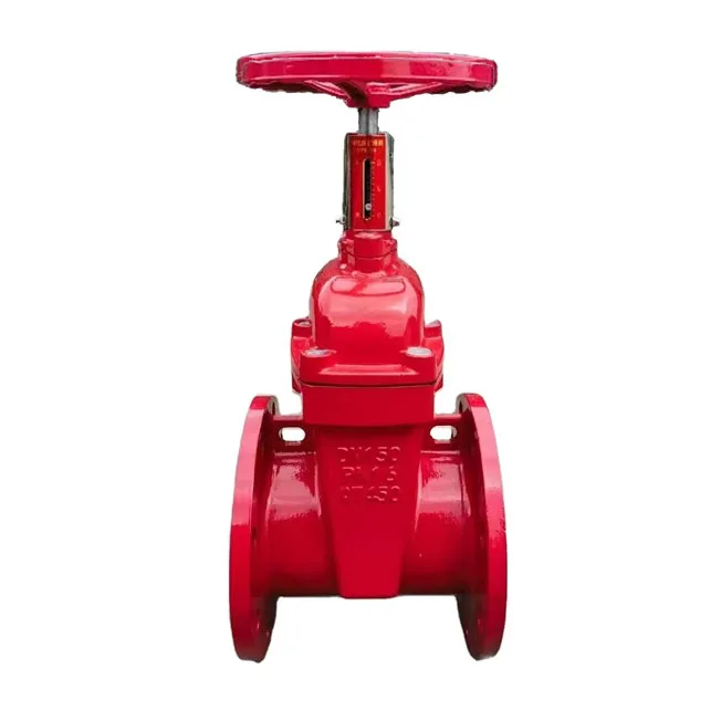 flanged cast iron dark rod soft seal elastic seat seal gate valve water special national standard size thickened valve body