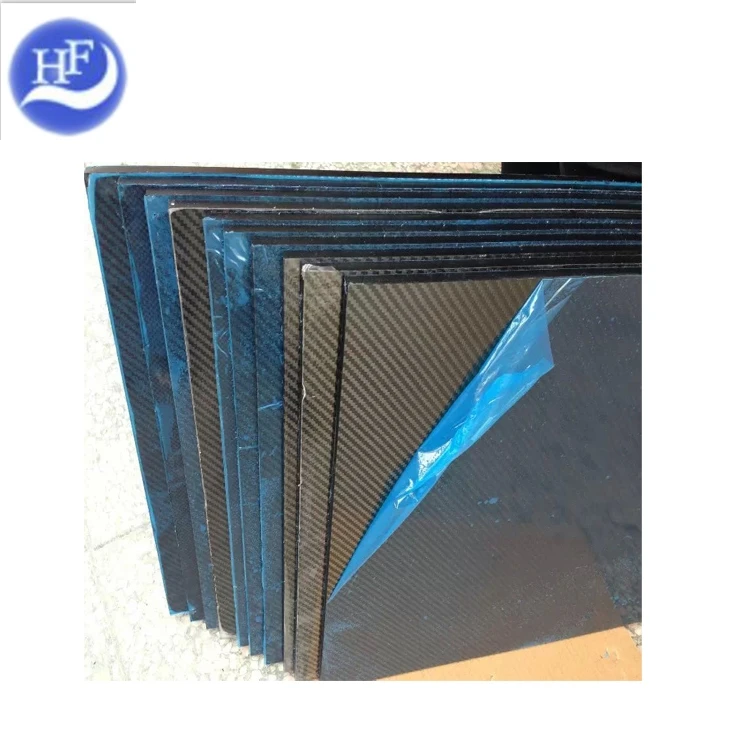 OEM High Strength 100% 3K carbon fiber plain weave glossy matte carbon sheet