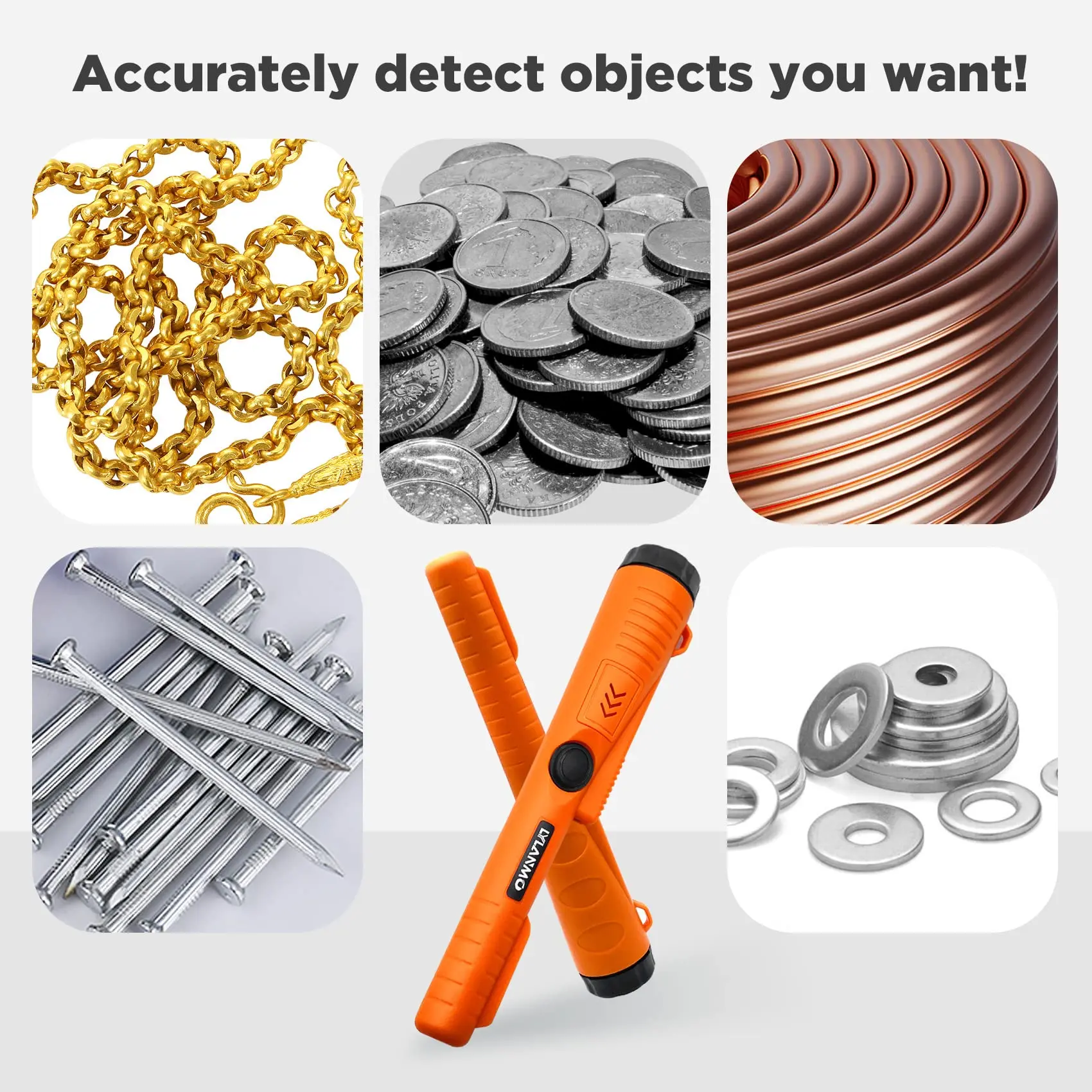 Small Portable All-Waterproof All-Terrain Long-Range Metal Detector Gold And Silver Detector Stick