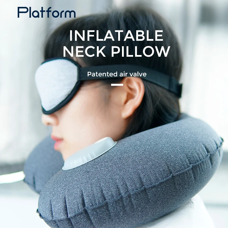 Ultralight Inflatable Camping Travel Pillow Compressible, Compact, Comfortable, Ergonomic Inflating Pillows Inflatable Pillow
