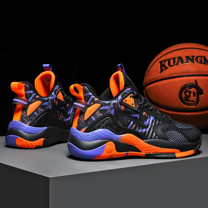 Wholesale Customized Large size high-top basketball shoes Men Outdoor Sports Style Sneakers