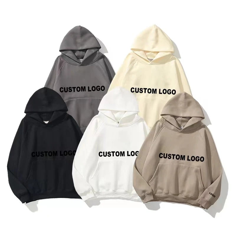 High Quality Pullover Warm Oversize  Men Custom Logo 100% Cotton  Printing Wholesale Embroidery Hoodies