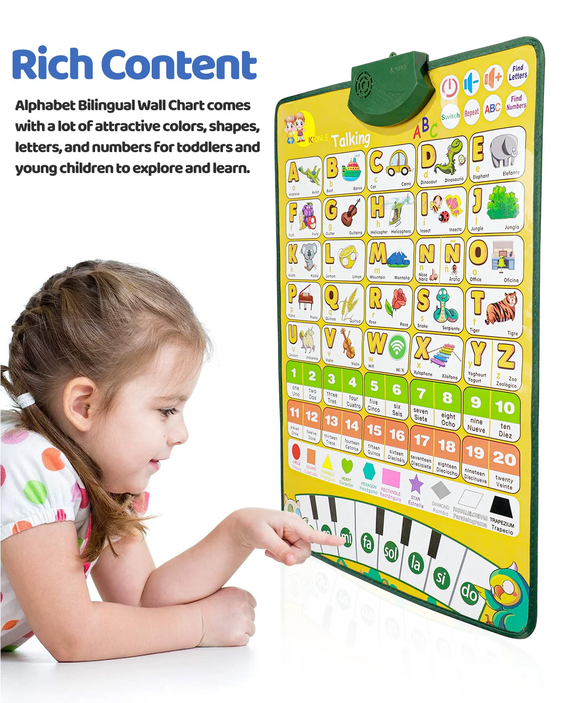 Best-selling inventory ABC wall chart for kids