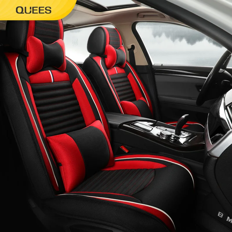 Quees China universal use high back water proof fabric seat covers car seats cover