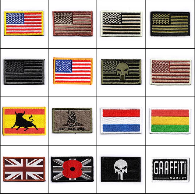 Custom Embroidery Canadian Flag Air Borne British Patch