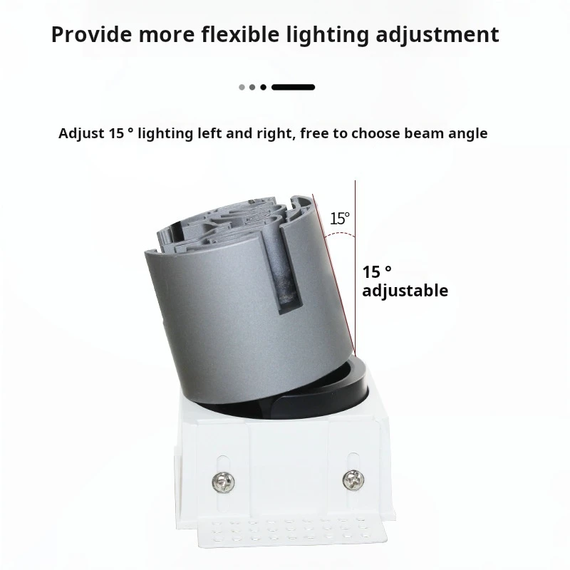 Carol New Design Home Commercial adjustable anti glare ceiling trimless down light 75mm 12w cob downlight led light spotlight