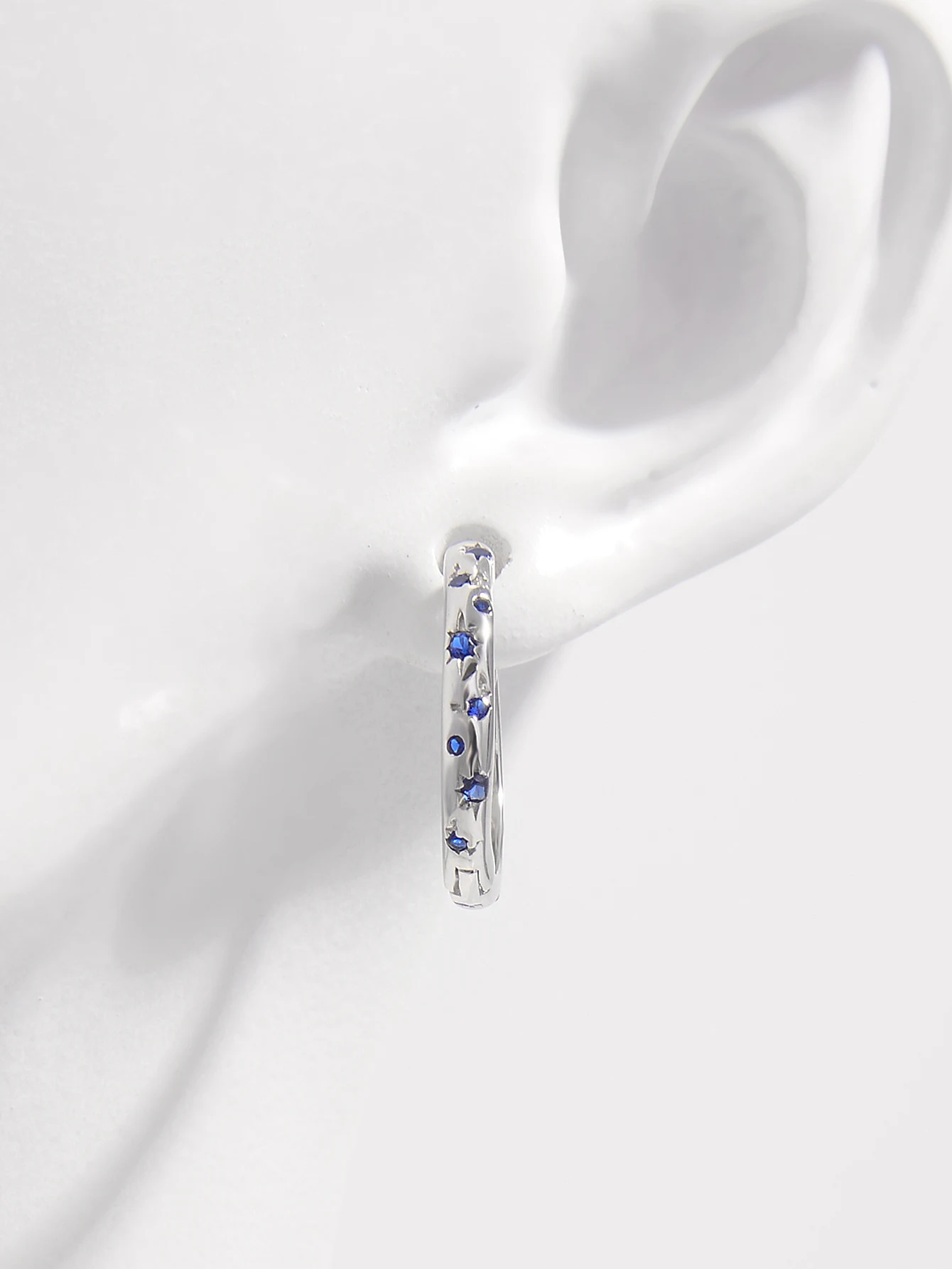 Dainty Minimalist 925 Sterling Silver Oval Huggies Hoop Earrings Fine Jewelry Women Earrings For Women Cute Girls