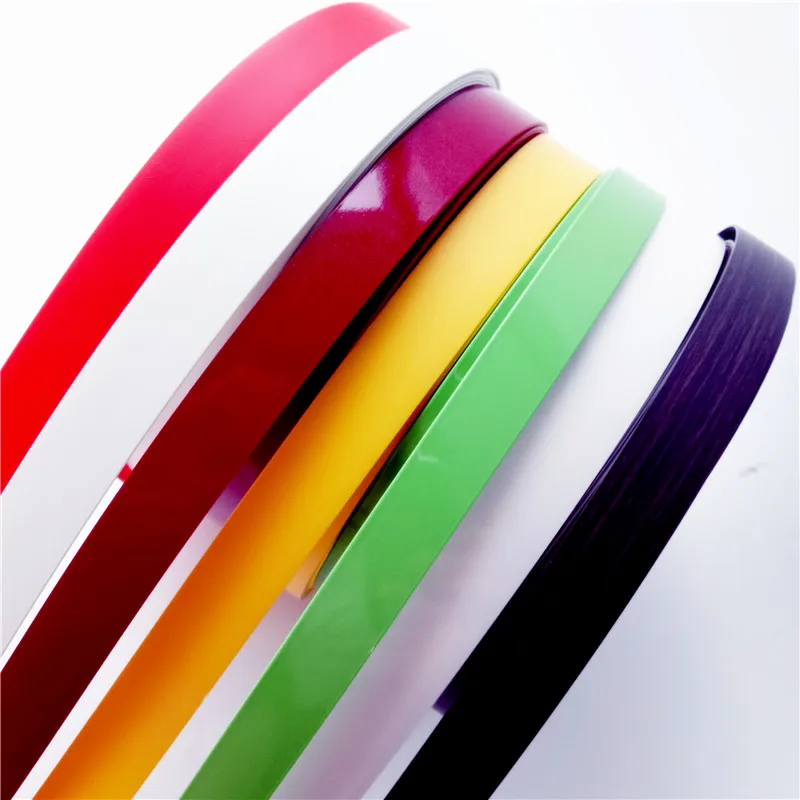 Hot Decorative Flexible Wood Furniture Edge Tape PVC Edge Banding Strips White
