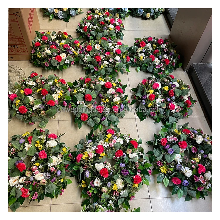SMOOTH High Quality Wholesale Floral Foam Wreath Decorative Flower Wreath And Plant For Promotion