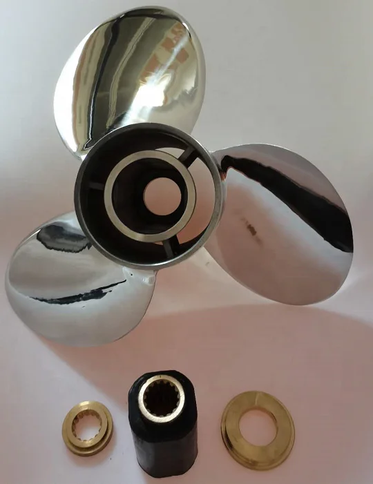 16X19 R/L Stainless Steel  Propeller 3 blades boat prop  Interchangeable  OUTBOARD PROPELLER MARINE PROPELLER
