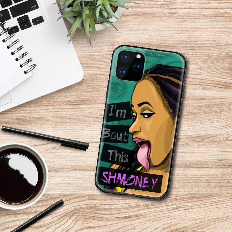  Poppin меланин чёрная девушка Aba Модный мягкий бампер чехол для телефона iPhone 12 Mini 11 Pro 6 5S 8 8Plus X XS Max 7 7plus