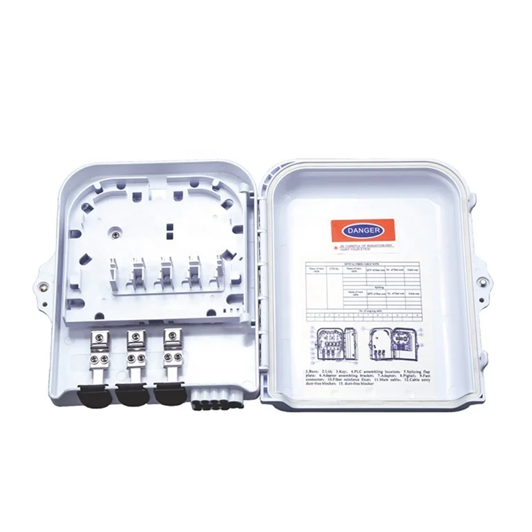 Factory Supply 8 core ftth box plc splitter 1 8 optical distribution box 8 port ODP/ODB/FDB/NAP for fiber optic equipment