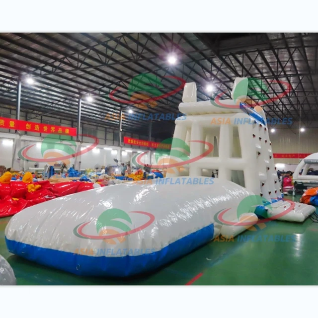 Sport the Lake Inflatable Jumping Pillow , Inflatable Water Catapult Blob Play for Water Park