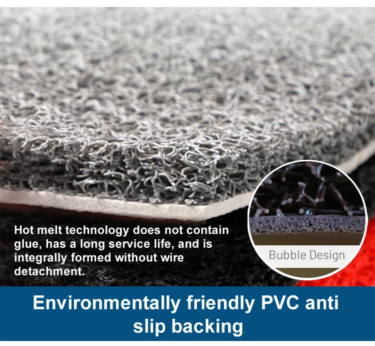 TaiFo China wholesale vinyl carpet roll color printed Plain Embossed PVC Coil Door Mat