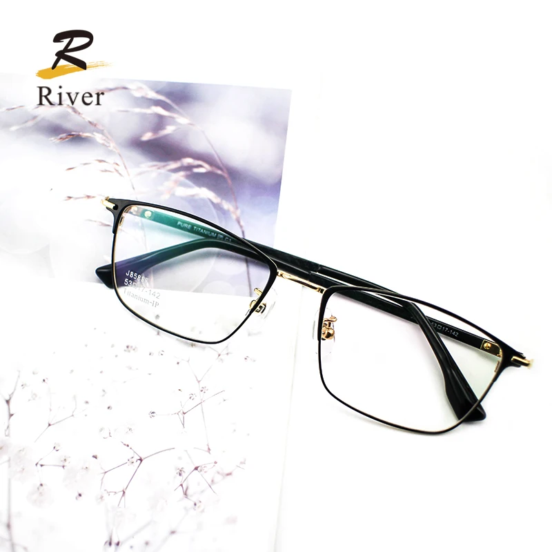 2021 New Trendy Women Mens Pure Titanium Eyewear Spectacle Eye Wear Glasses Eyeglasses Optical Frames