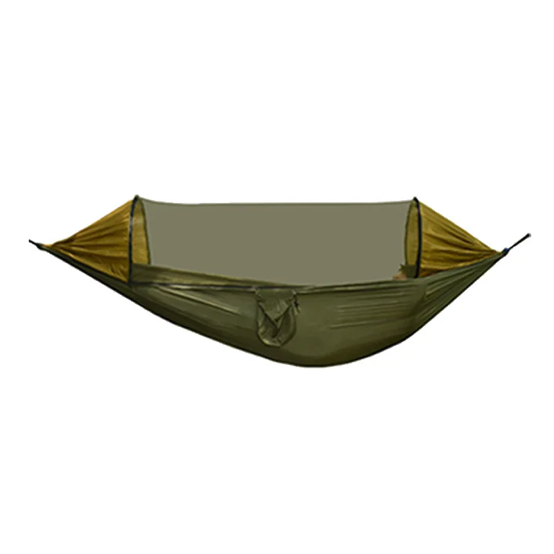 210T Nylon Portable 2 Person Portable Outdoor Parachute Camping Nylon Tent Hammock With Mosquito Net