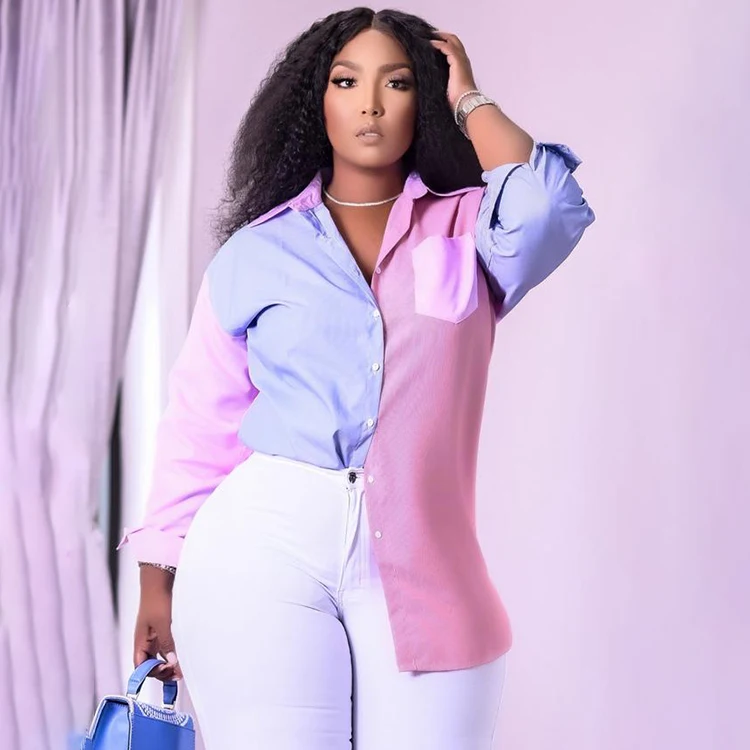 Spring 2024 Clothing Apparel Chic Long Sleeve T Shirt Women Casual Turndown Collar White Crop Top Button Up Blouse Shirts