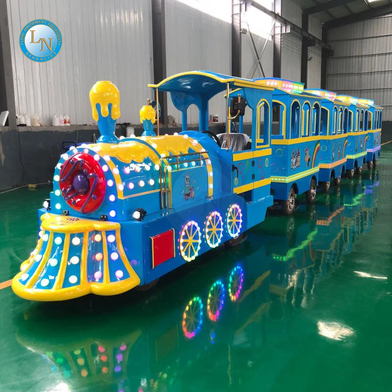 Train Ride Manufacturer Fairground Theme Amusement Park Sightseeing Road Tourist Trackless Train For Sale