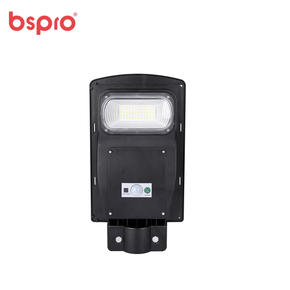 Энергосберегающий дорожный фонарь Bspro высокой яркости ip65 встроенная лампа уличное освещение все в одном 90 Вт светодиодный уличный на солнечной