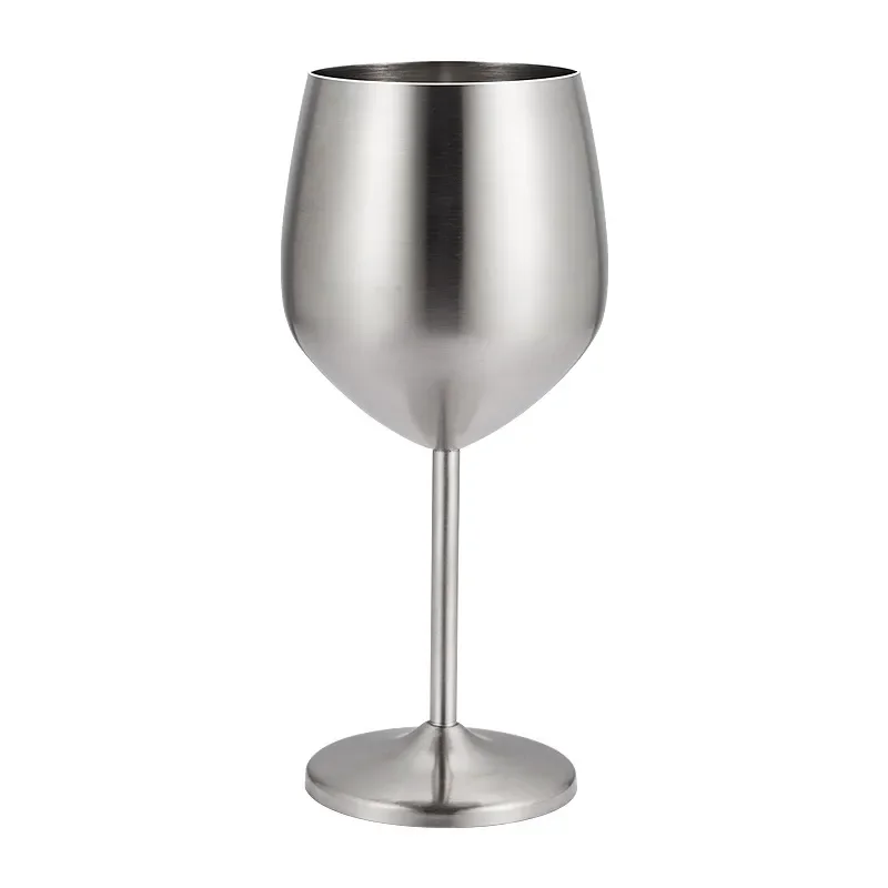 Wholesale Goblets Vintage Glass Luxury 18oz Stemmed Champagne Cup Stainless Steel Wine Glasses