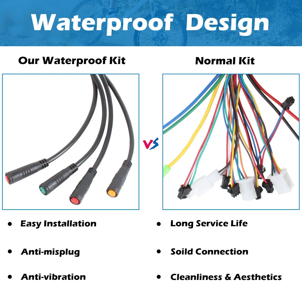 36V 48V 250W 350W 500W Kits Bicycle Electric Bike Kit City Electric Bicycle Conversion Kit Aluminium Case Controller