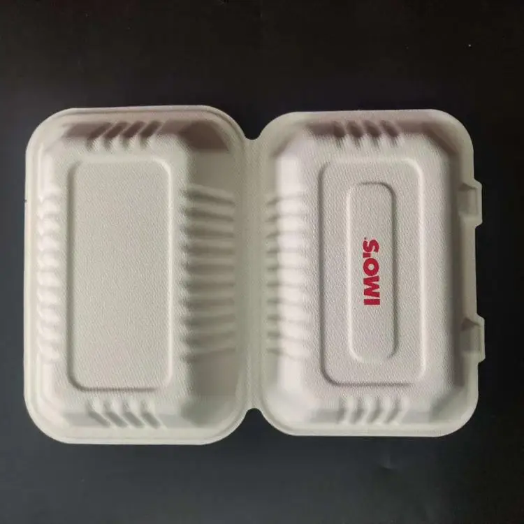 disposable Pulp paper Takeaway board lunch Food box Container
