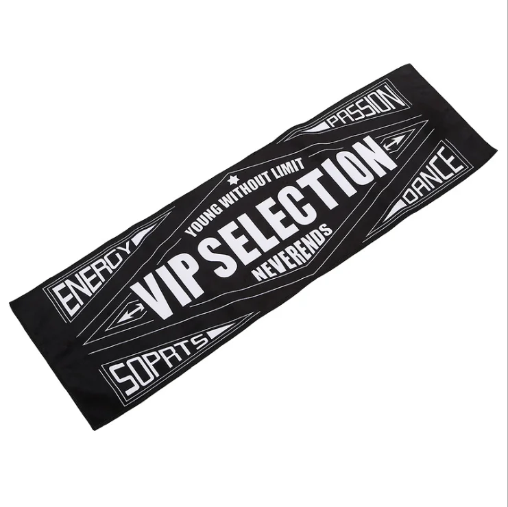 
branded bath wash face towel gift exercise soft sport golf towel microfiber black white embroidered custom logo gym towel 