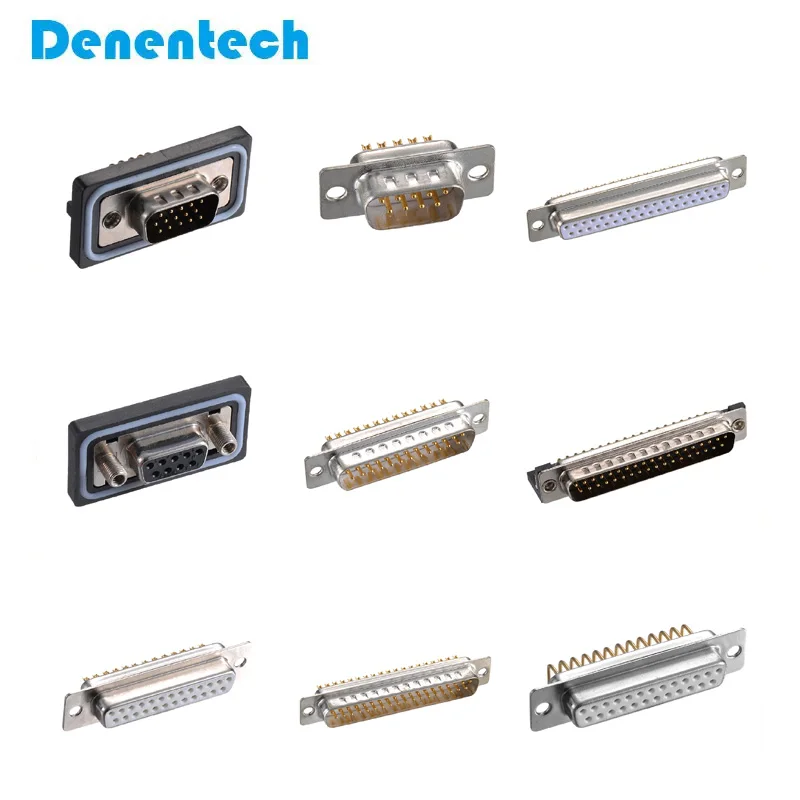 Hot Selling 15P Dual rows cable d-sub male to female D-SUB db9 rs232 cables for PCB