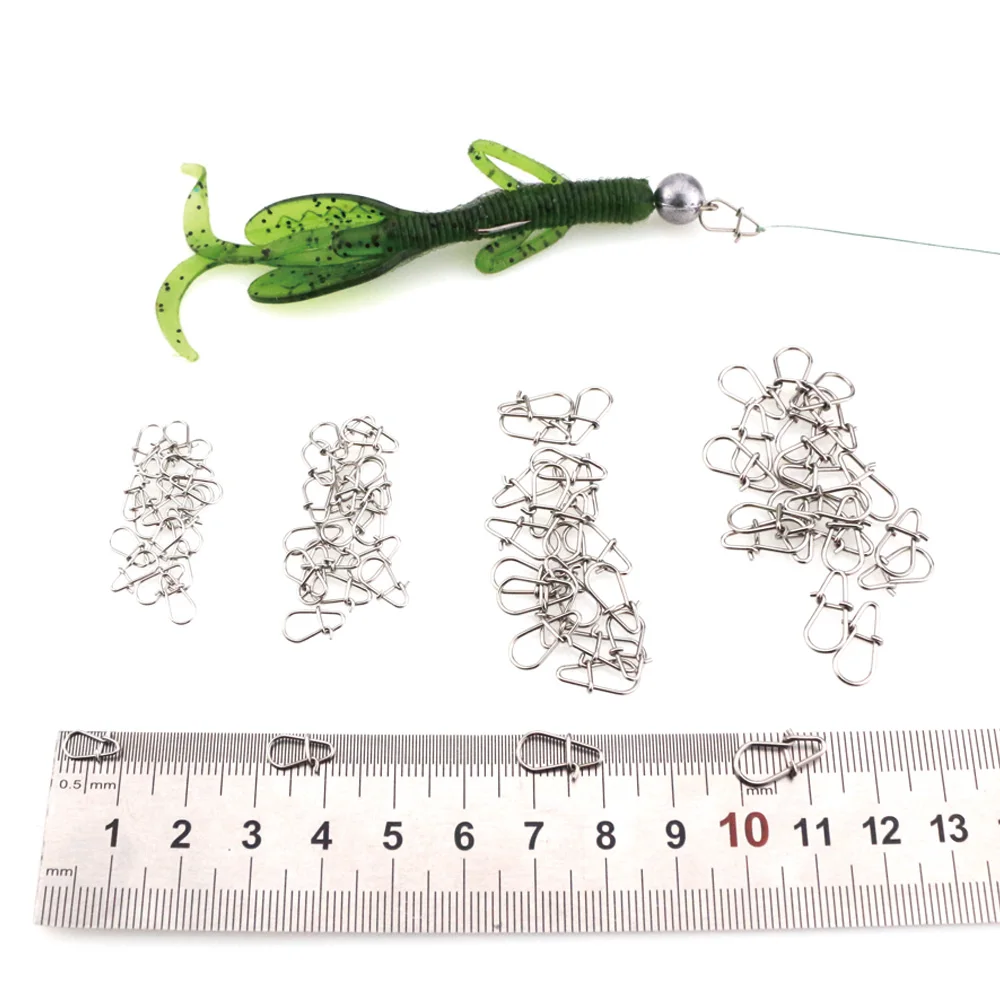 HT003 25 шт./пакет крючок оснастки булавка из нержавеющей стали для рыбалки вертлюгом безопасности защелки Крюк Приманка аксессуары карабин