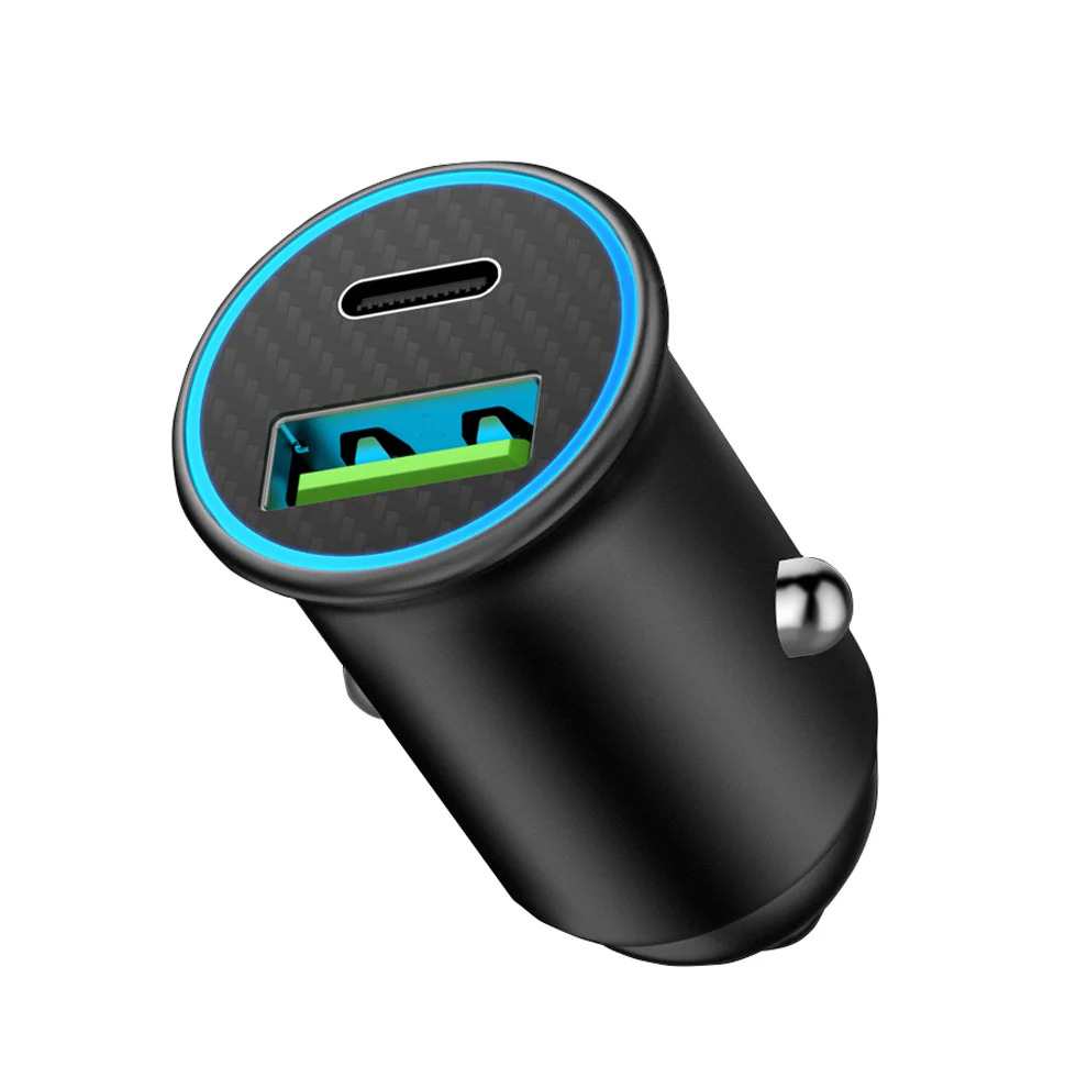 2022 Car Charging Accessories Dual Usb Car Charger Adapter 2 Usb Port Led Display 3.1a Smart Car Charger For Iphone Mobile Phone