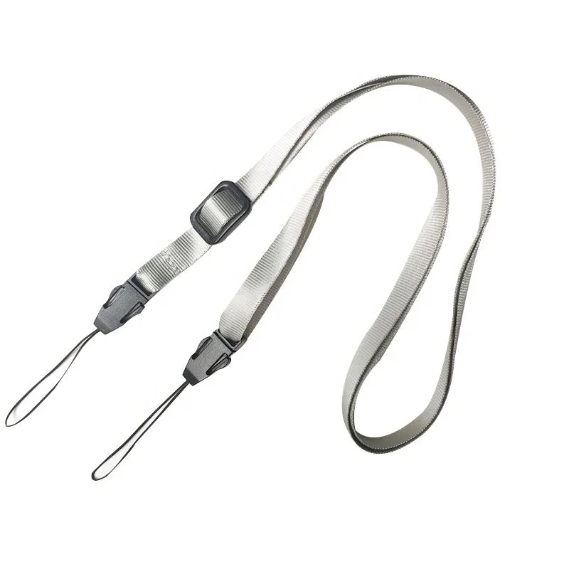 High quality custom adjustable nylon polyester shoulder strap id card holder keychain Lanyard for water bottle mini small fan