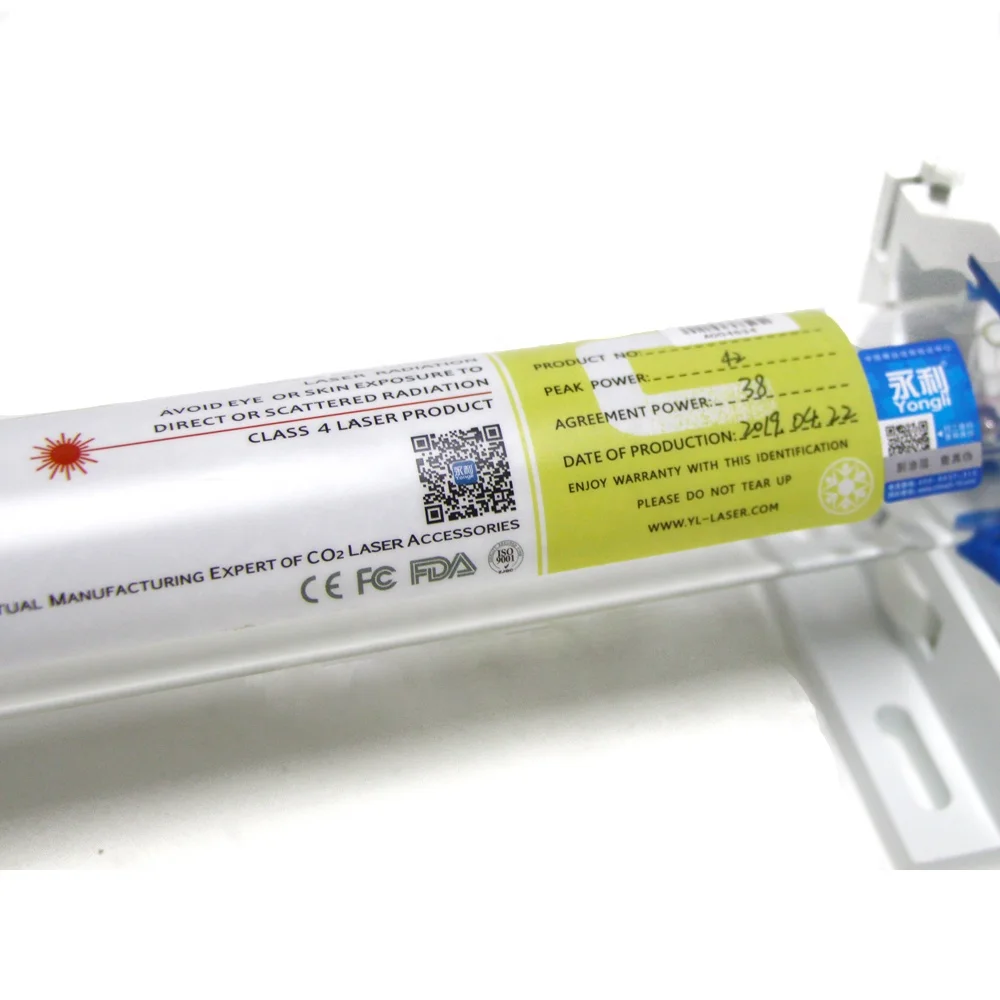 Yongli 700C 800C 900C 1000C 35W 38W 40W 45W Medical Use CO2 Laser Tube