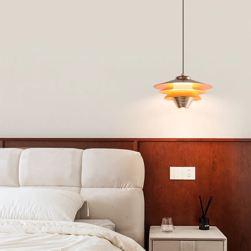 Modern Chandelier Light Luxury Pendant Light Changing LED Round Gold Glass Lamp Indoor Luminous