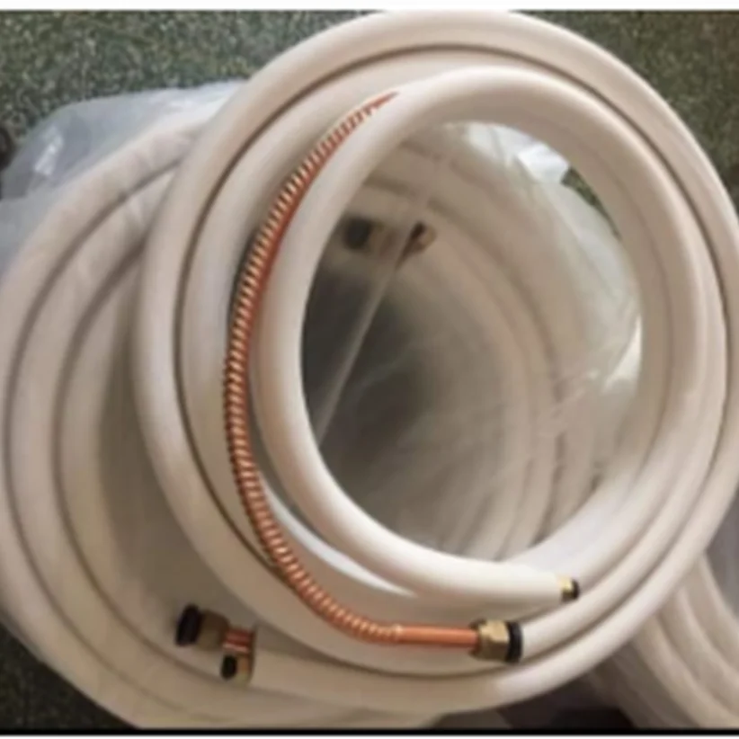 3m 5m 7m Insulated Air Conditioner Copper Tube with Corrugation