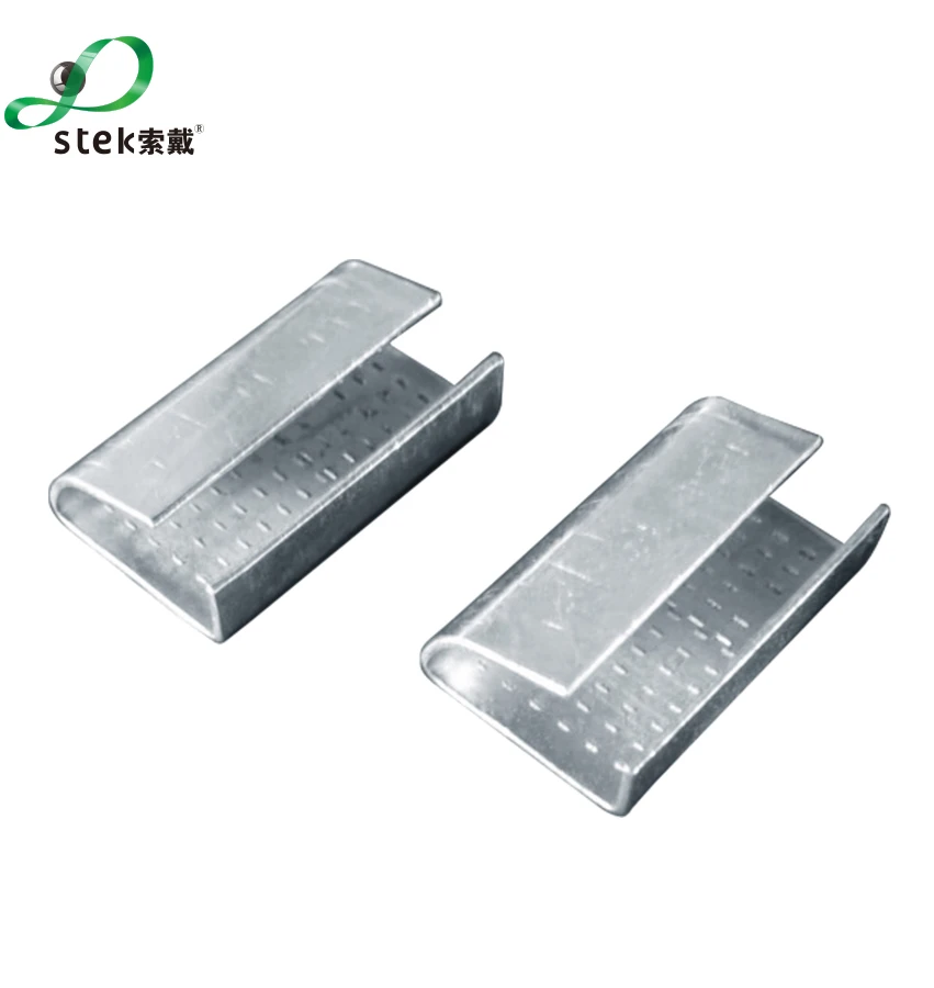 STEK 29 Years In Market Galvanized Metal Seals Packing Clips for Polyester strapping