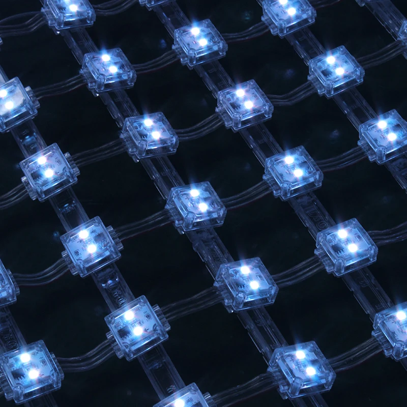 DMX Outdoor LED Square Shape light product DMX512 led pixel light led mesh screen stage lighting