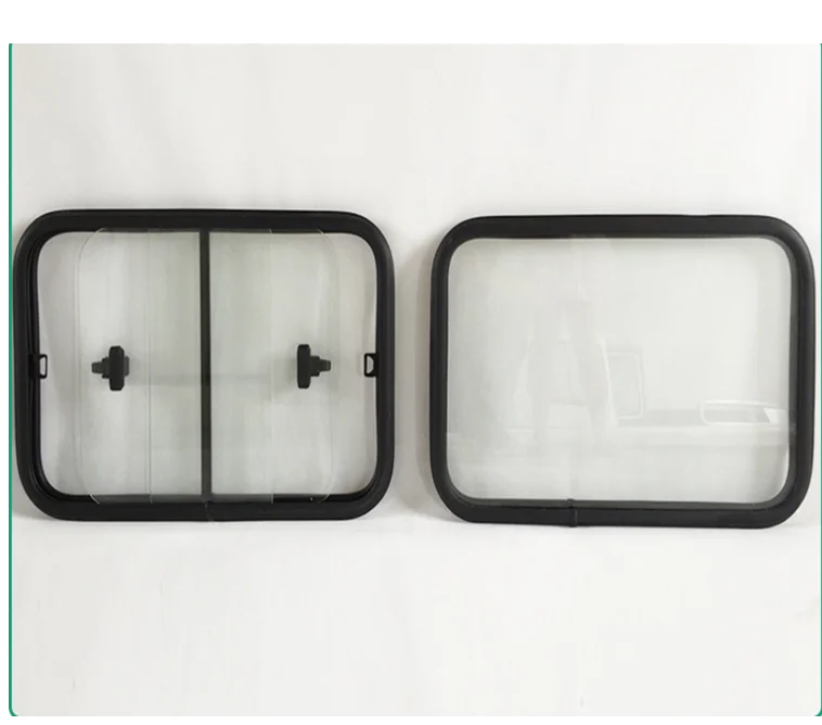 Isolating RV Window Aluminum Sliding  Camper Window For Motohome Cab 600*400 mm