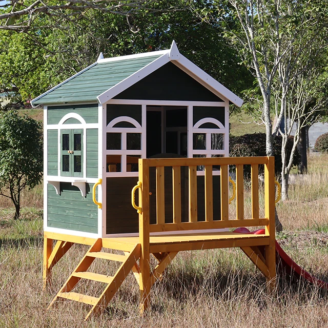 Durable Outdoor Children Play House Wooden Kids Playhouse