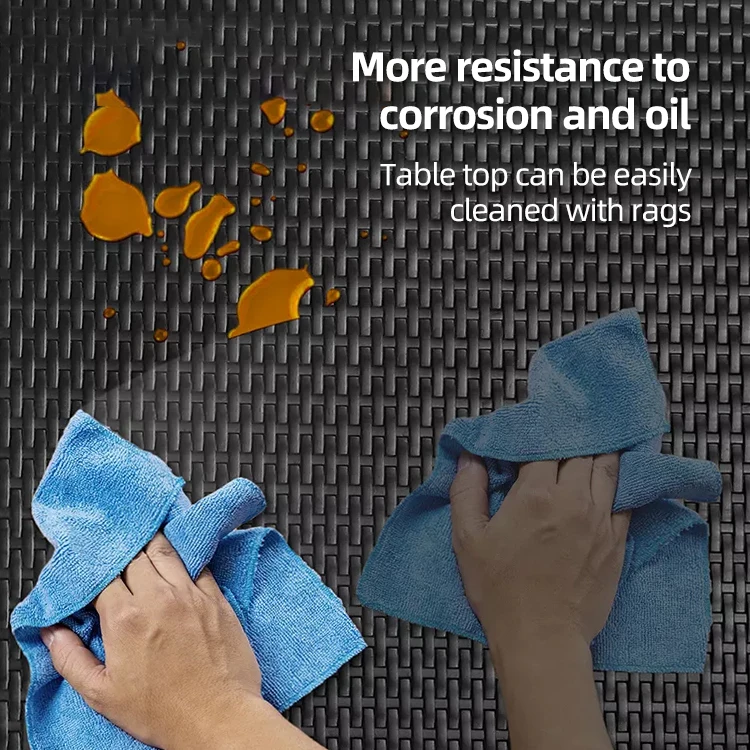 HOMFUL Hot Selling HDPE Plastic Table Plastic Rattan Folding Table For Outdoor Dining Wedding