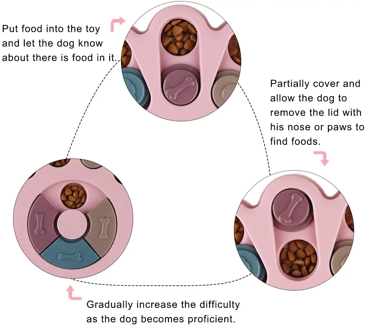 Factory Direct Sales Pet Puzzle Interactive Toys Dog Training Games Feeder with IQ Improve
