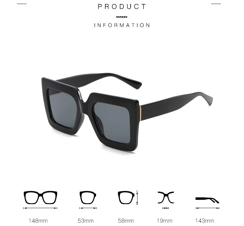 Yiwu wholesale 2021 hot Fashion PC Square uv400 Sun glasses Female Shades sunglasses for women